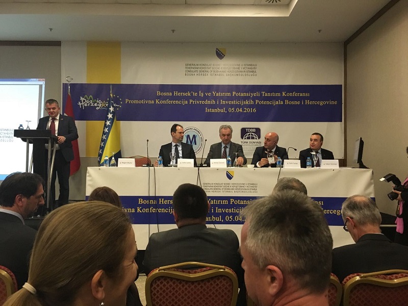 Bosna Hersek İstanbul Başkonsolosluğu, Marmara Grubu Vakfı ve Türk Dünyası Belediyeler Birliği (TDBB) işbirliğinde, “Bosna Hersek’te İş ve Yatırım Potansiyeli Tanıtım Konferansı” gerçekleştirilmiştir.